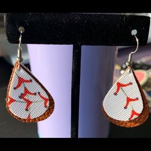 Custom Made Baseball Earrings